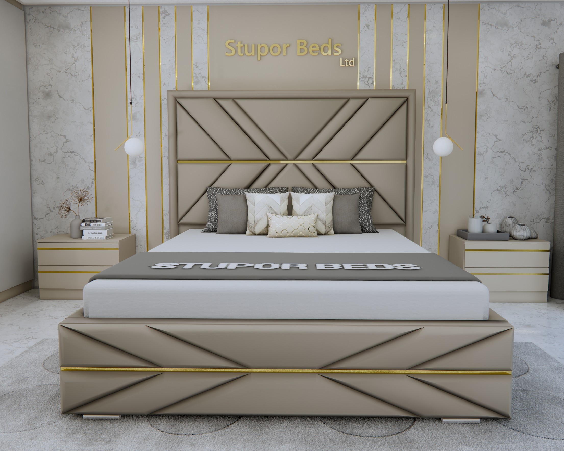 Amri Velvet Bed