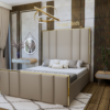 gold strip bed frame