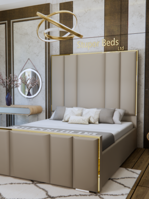 gold strip bed frame