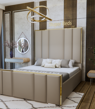 gold strip bed frame