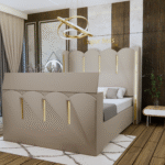 Super King Velvet TV Bed