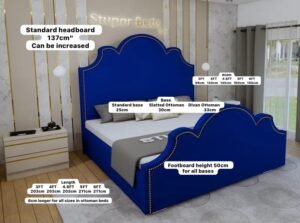Romina Velvet Bed