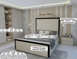 Marta Border Velvet Bed