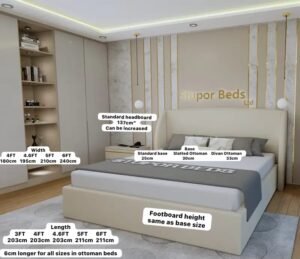 Cataleya Wing Velvet Bed