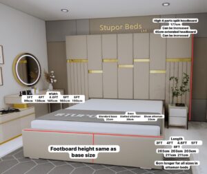 Silvana Strip Panel Bed