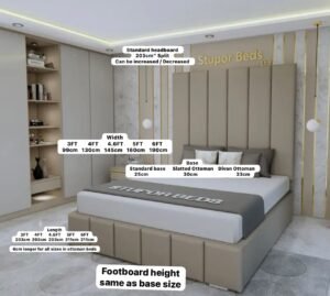 Reina Queen Velvet Bed