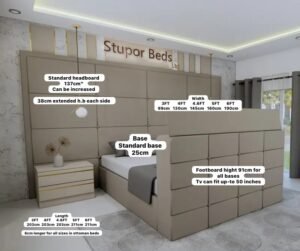 Peri TV Panel Bed