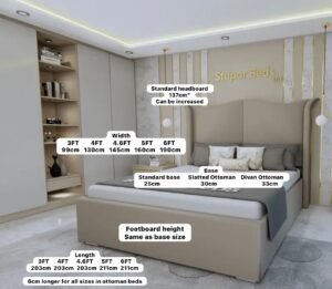 Luz Wing Velvet Bed