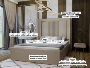 Katia Velvet Wing Bed
