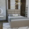 Champagne Velvet Bed