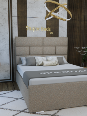 Champagne Velvet Bed