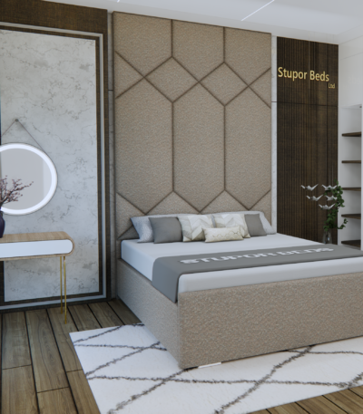 Grey Velvet Bed Frame