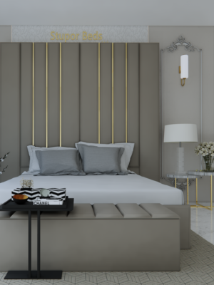 Naple Fabric Strip Bed