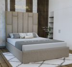 Velvet Beige Bed