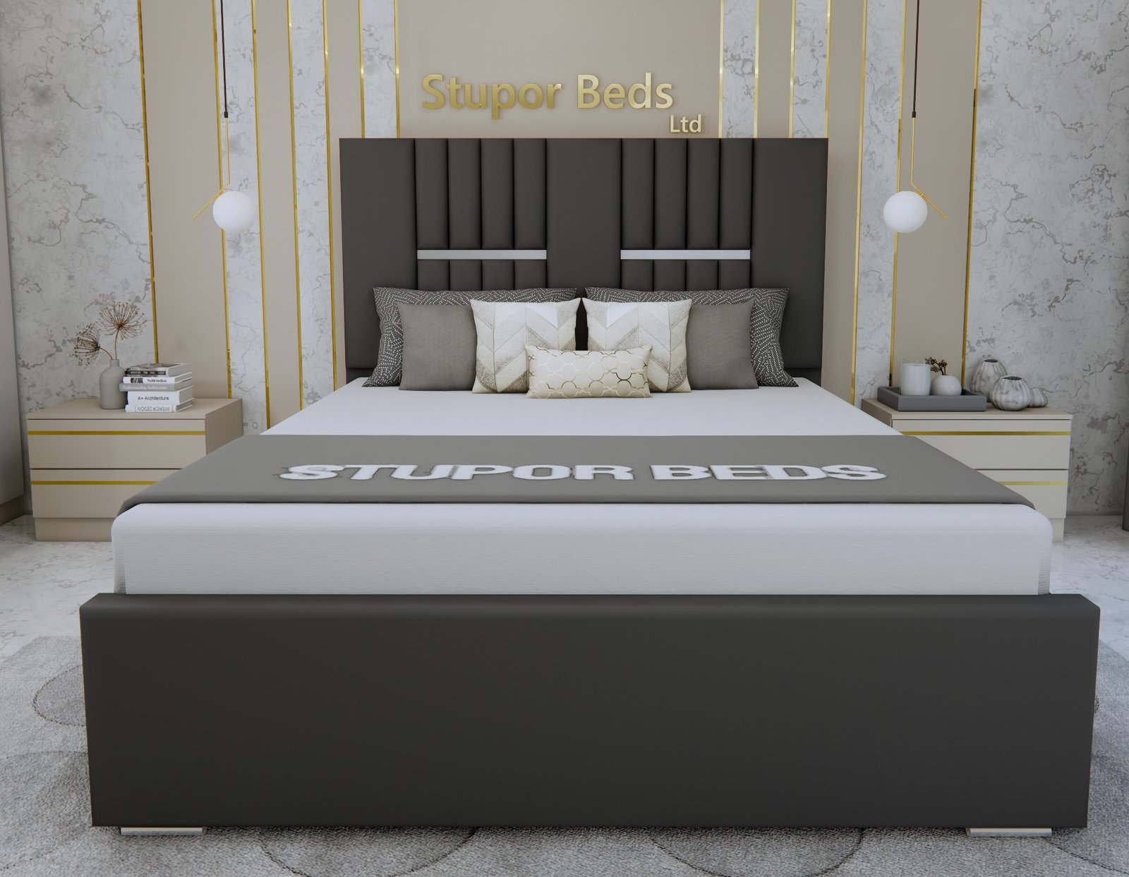 NORMAL BASE BED-94 GREY