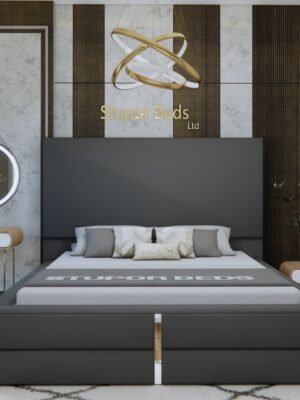 Teal Strip Bed