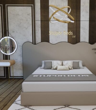 Velvet Single Bed with Storage