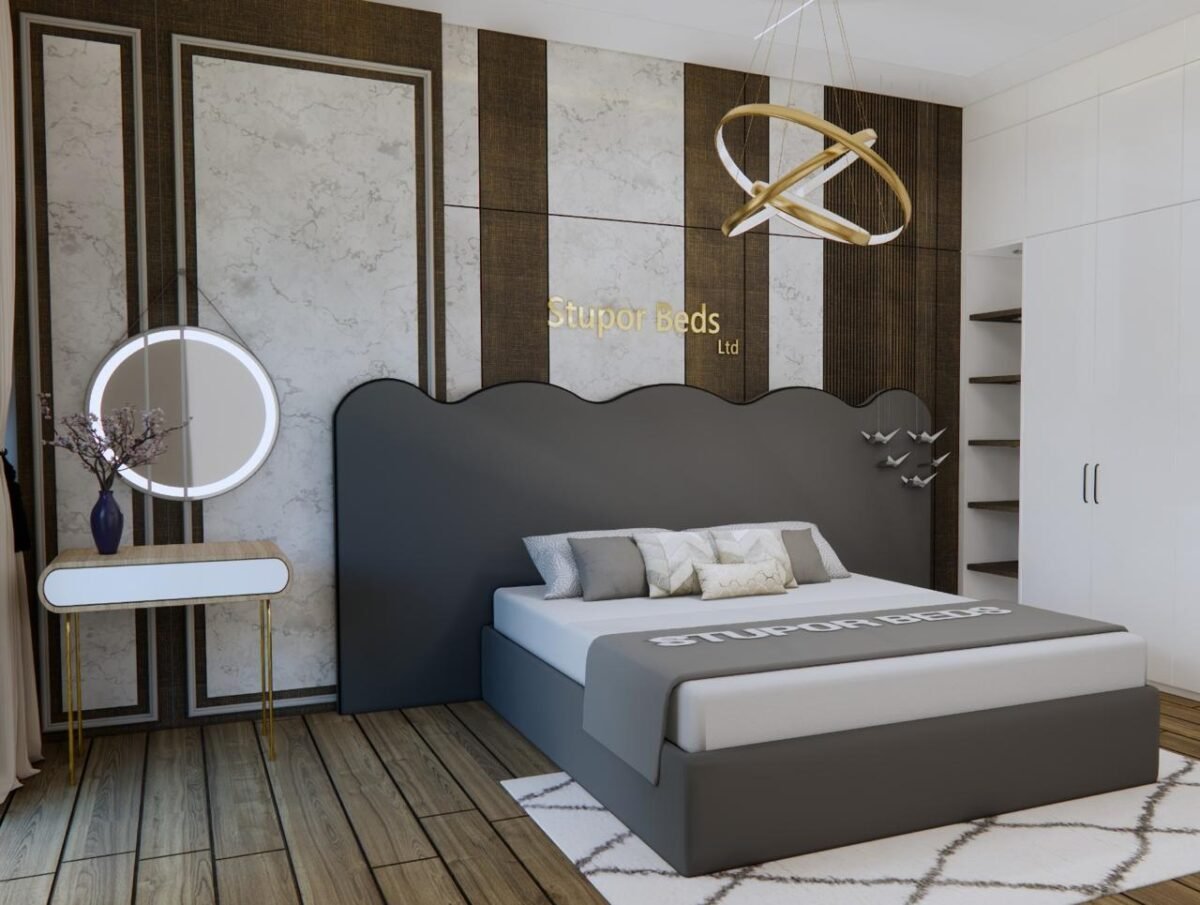 Reese Velvet Bed - Image 3