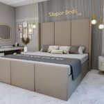 Grey Crushed Velvet Bedroom