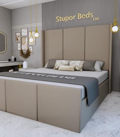 Grey Crushed Velvet Bedroom