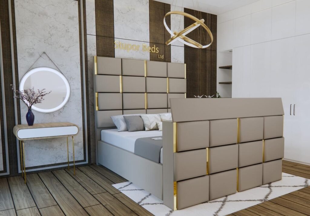 silver TV Bed