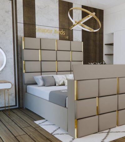 silver TV Bed