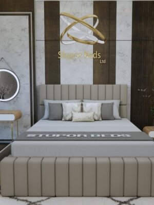 Leather White Divan Bed