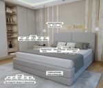 Lilliana Velvet Bed - Image 2
