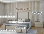Adhara Premium Cream Velvet Bed | Luxury Upholstered Bed UK - Image 2