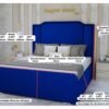 Alina Strip bed brown blue colors image london uk