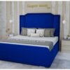 Alina Strip bed brown blue colors image london uk