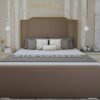 Alina Strip bed brown blue colors image london uk