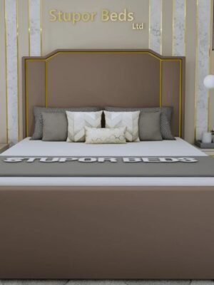Alina Strip bed brown blue colors image london uk