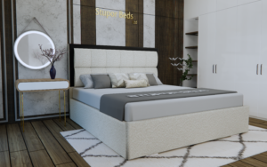 Lusi double cream bed